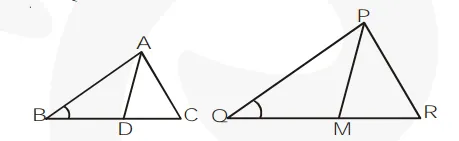 Prove that the ratio of the areas of two