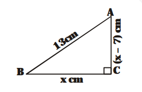 The altitude of a right triangle is 7 cm