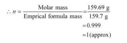 The empirical formula of the