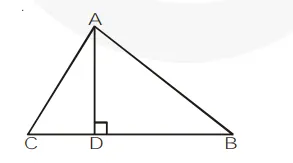 The perpendicular from A on side BC o