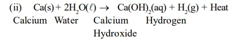Write equations for the reactions of01