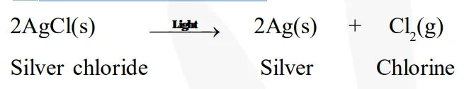 Write one equation each for decomposition reactions where 