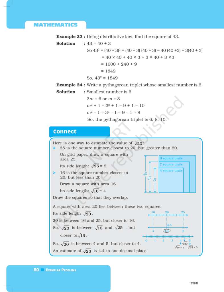 NCERT Exemplar Class 8 Maths Chapter 3 - Squares and Square Roots & Cubes and Cube Roots Image 8