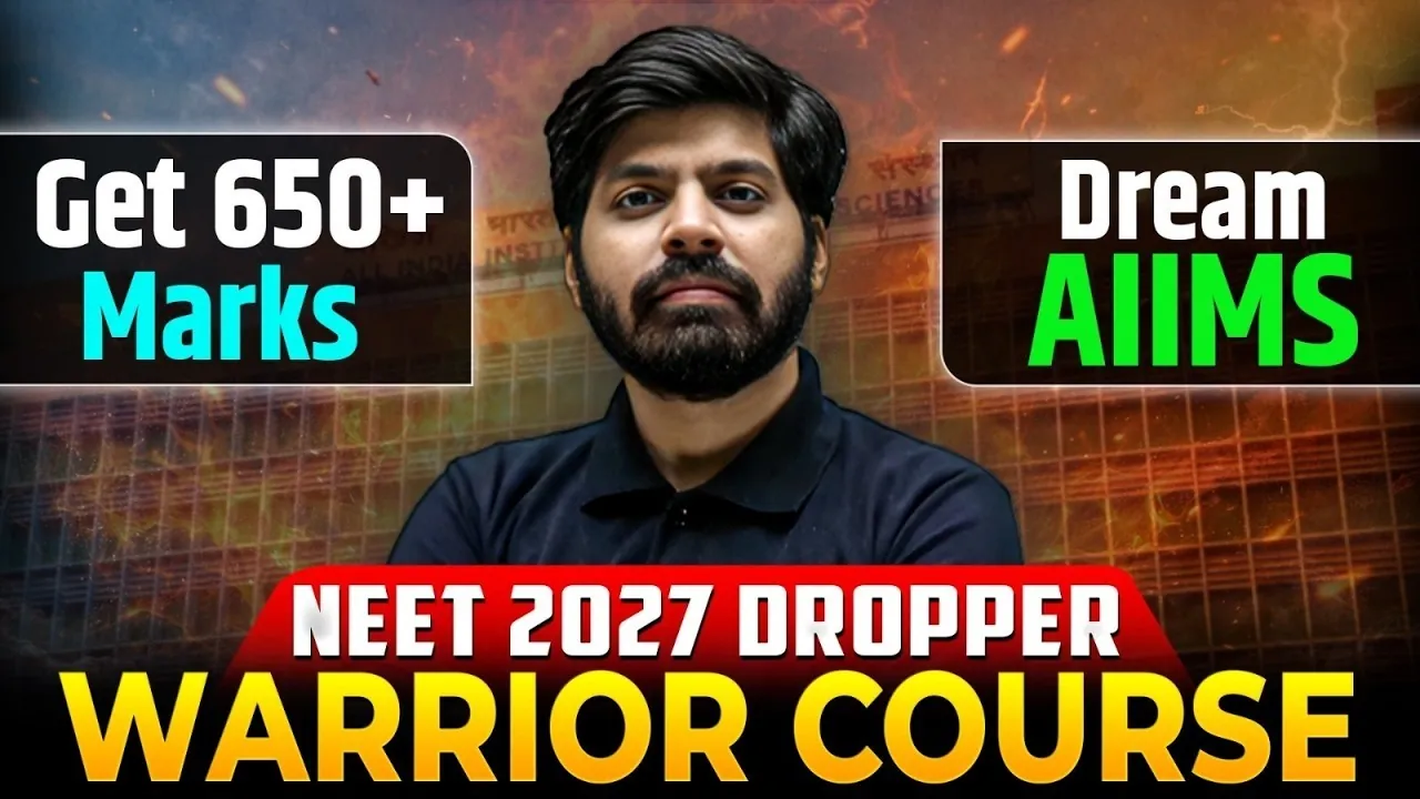 NEET Dropper Batch 2027: Complete Roadmap to AIIMS Delhi — by IIT Bombay Faculty