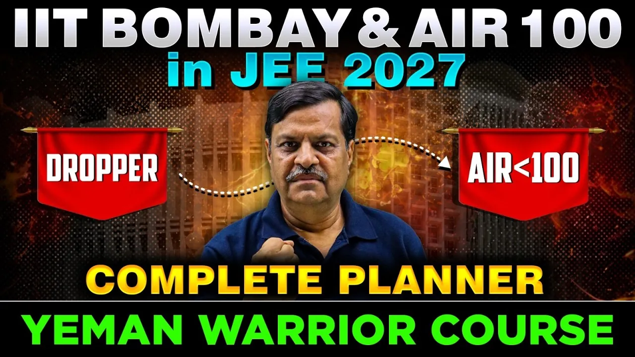 JEE Dropper Batch 2027: Should You Drop for IIT? A Complete Guide by IIT Faculty