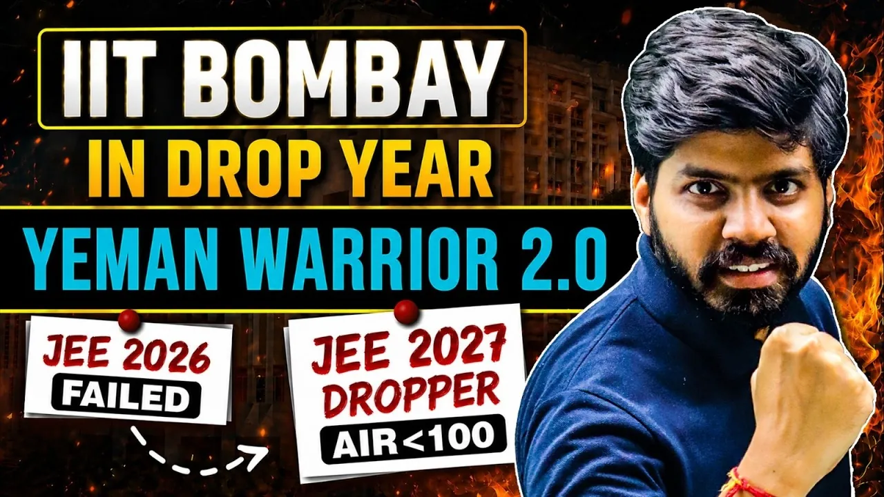 JEE Dropper Batch 2027: How to Go from Any Rank to IIT in One Year