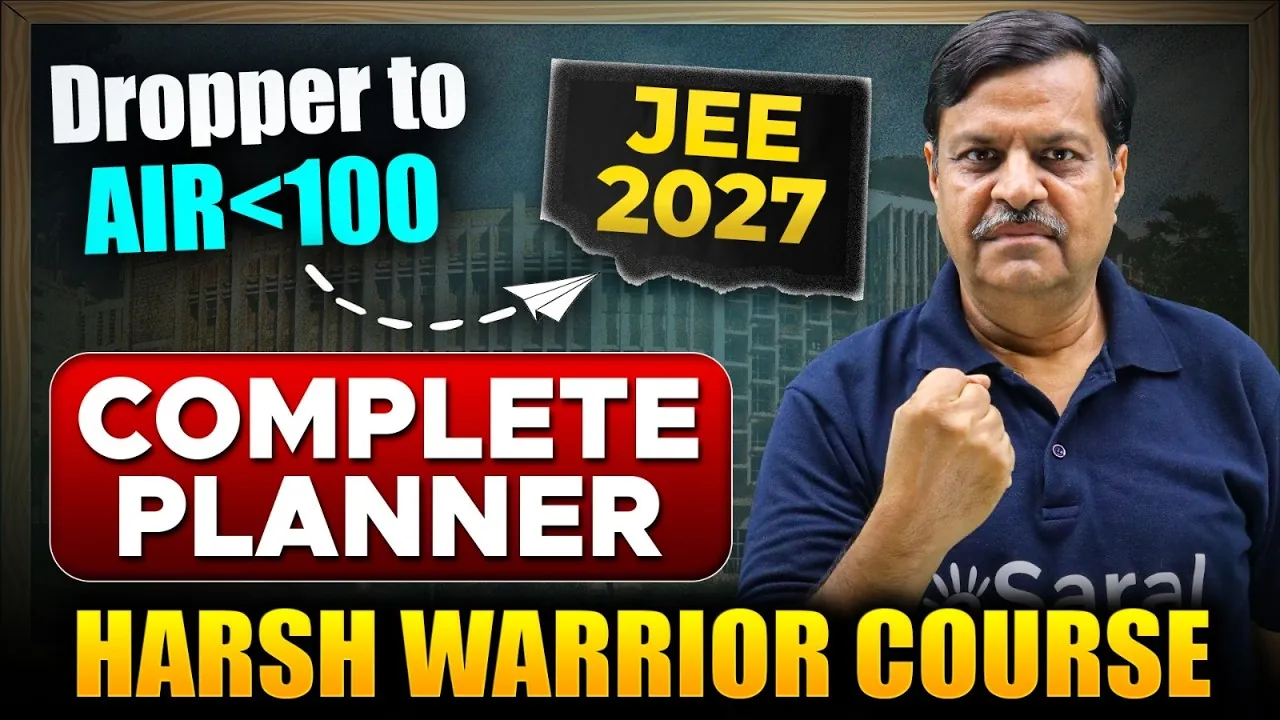 eSaral JEE Dropper Batch 2027: Complete Roadmap, Fee, and Strategy by IIT Faculty