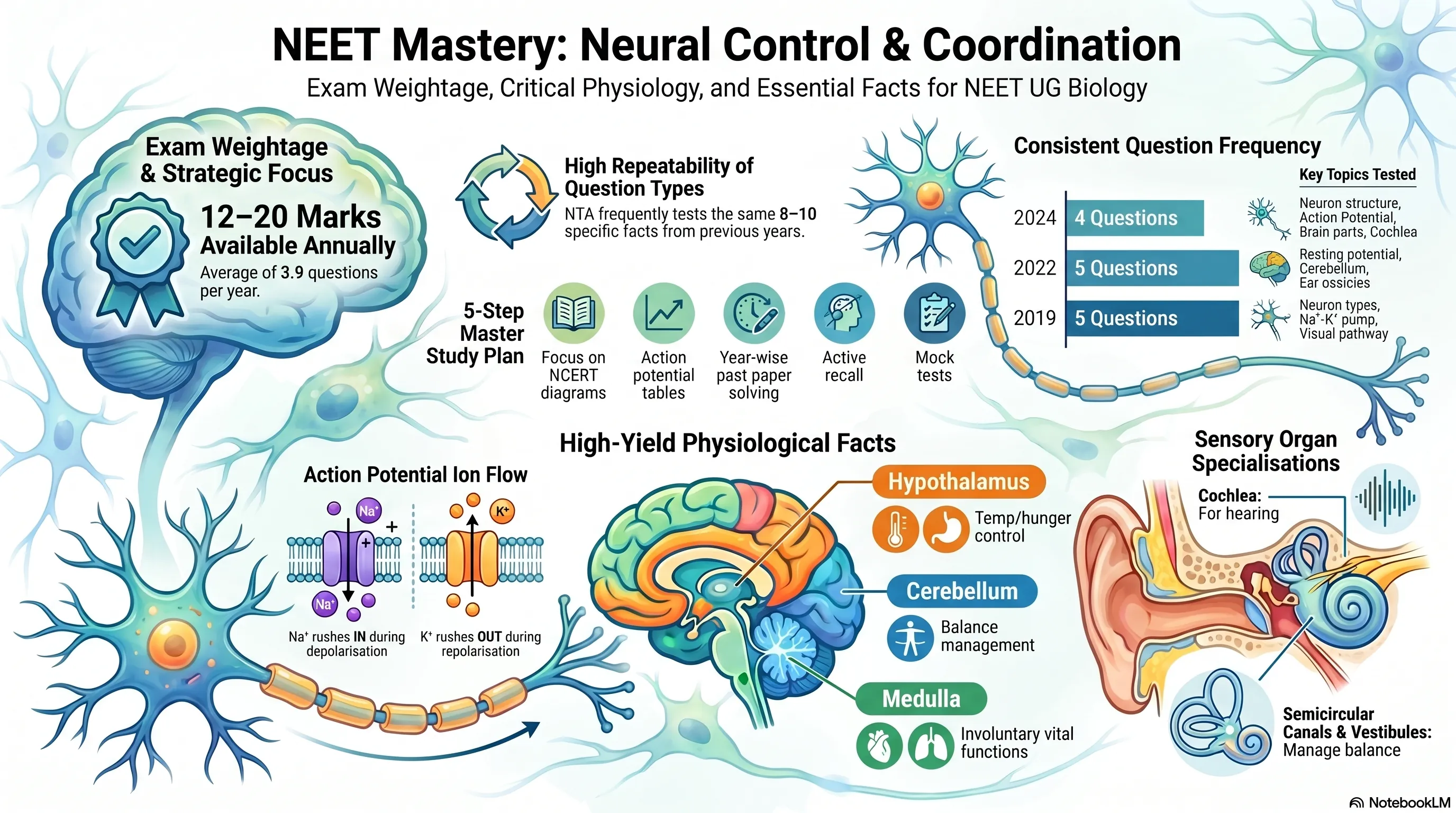 Neural Control and Coordination - NEET Previous Year Questions with Complete Solutions