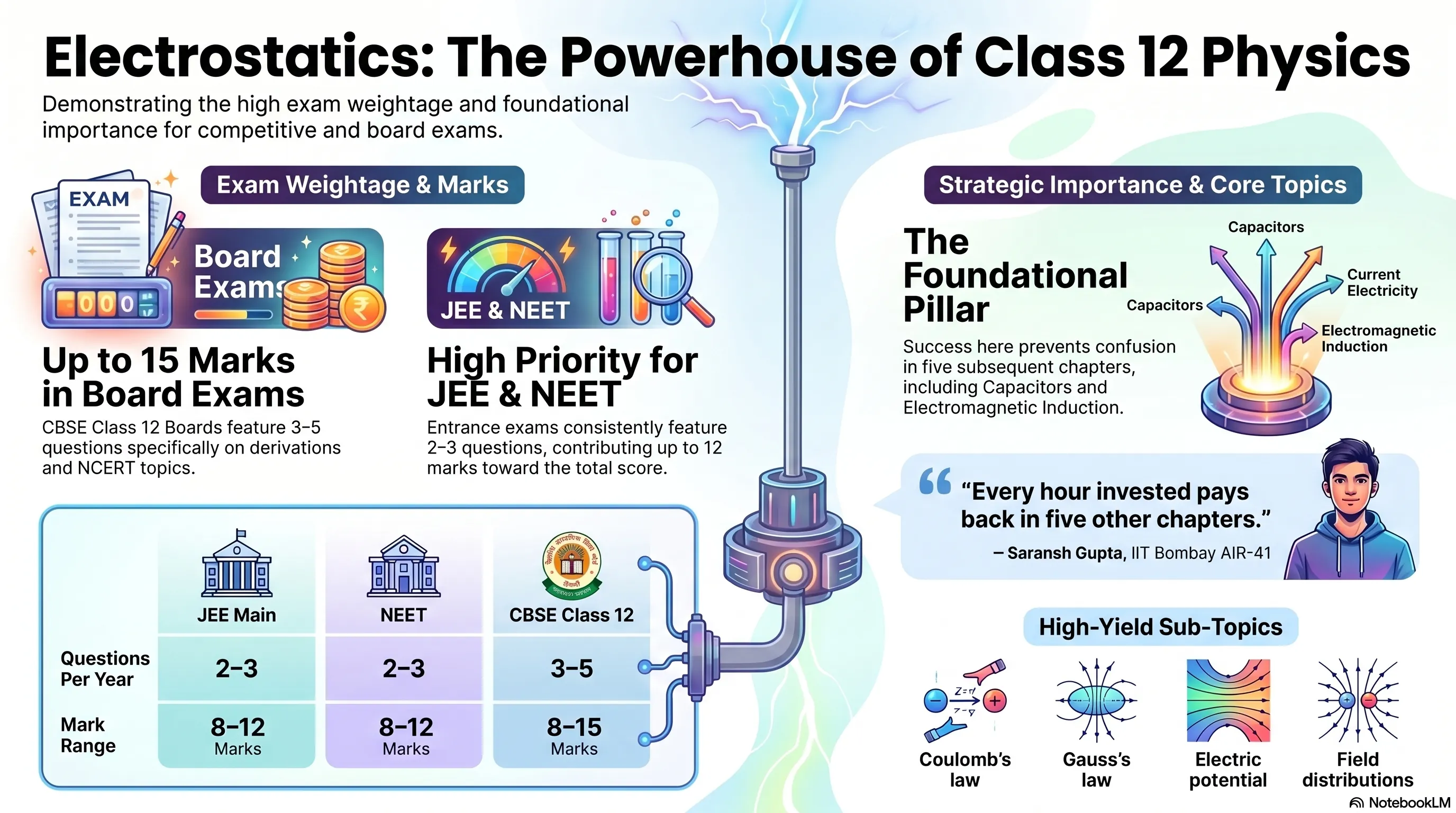 Mind Maps for Electrostatics Revision: Class XII, JEE, NEET