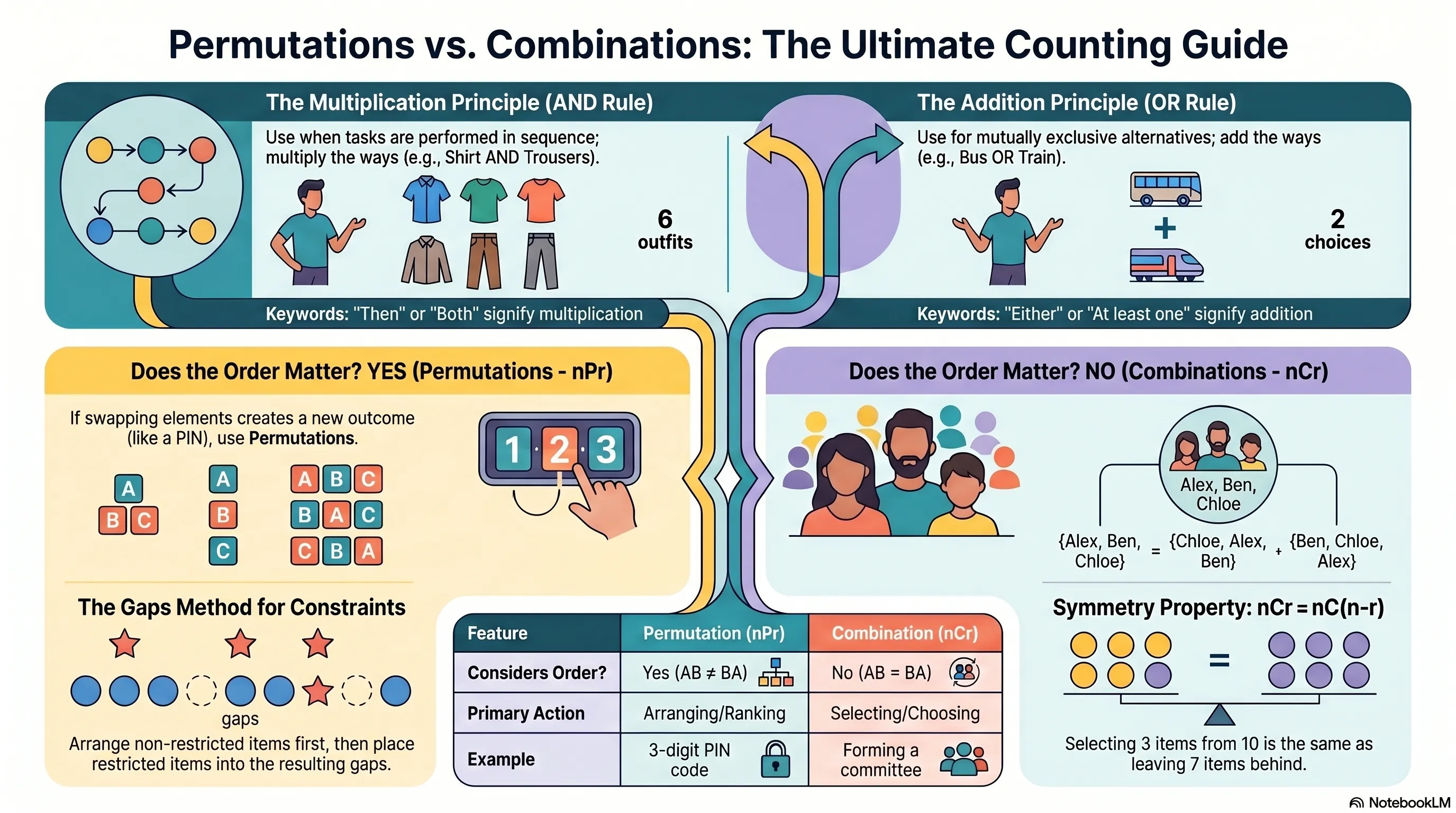 Permutations and Combinations Class 11 Notes for IIT JEE