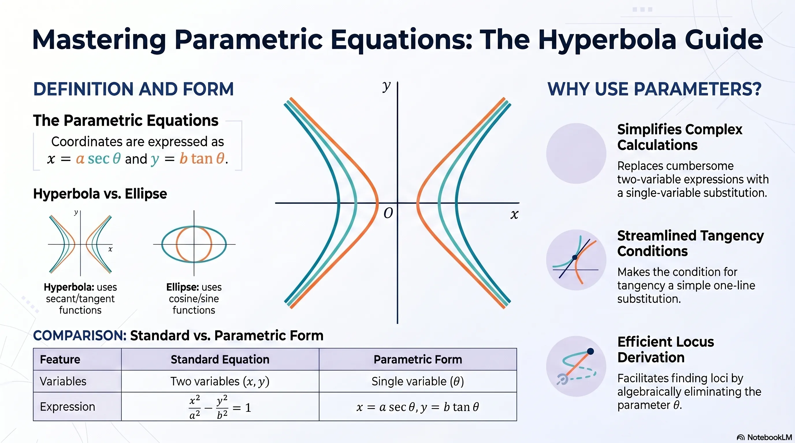 Hyperbola: Parametric Equation of Hyperbola || Class 11 & IIT JEE