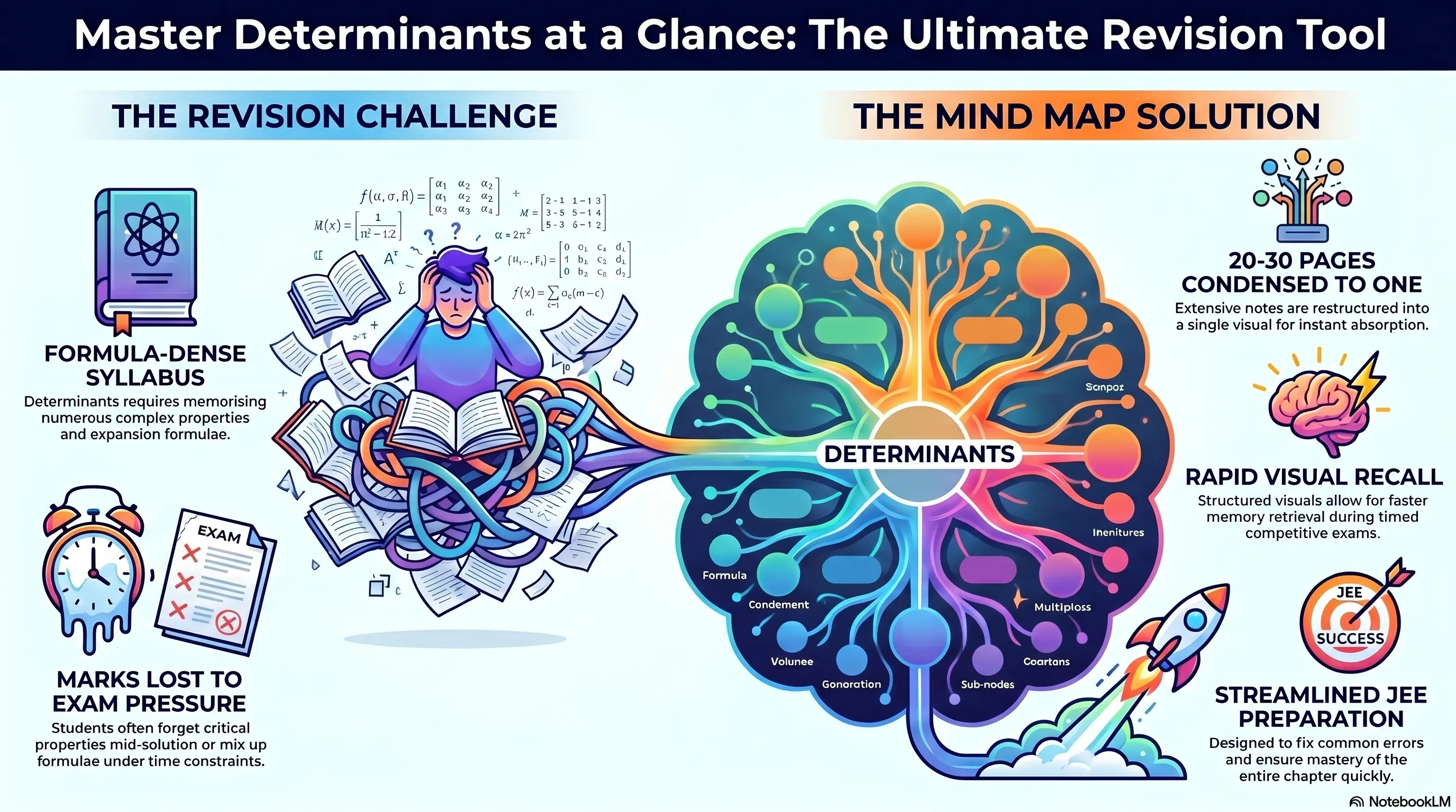 Mind Maps For Determinant - Class 12, JEE (Main + Advanced)