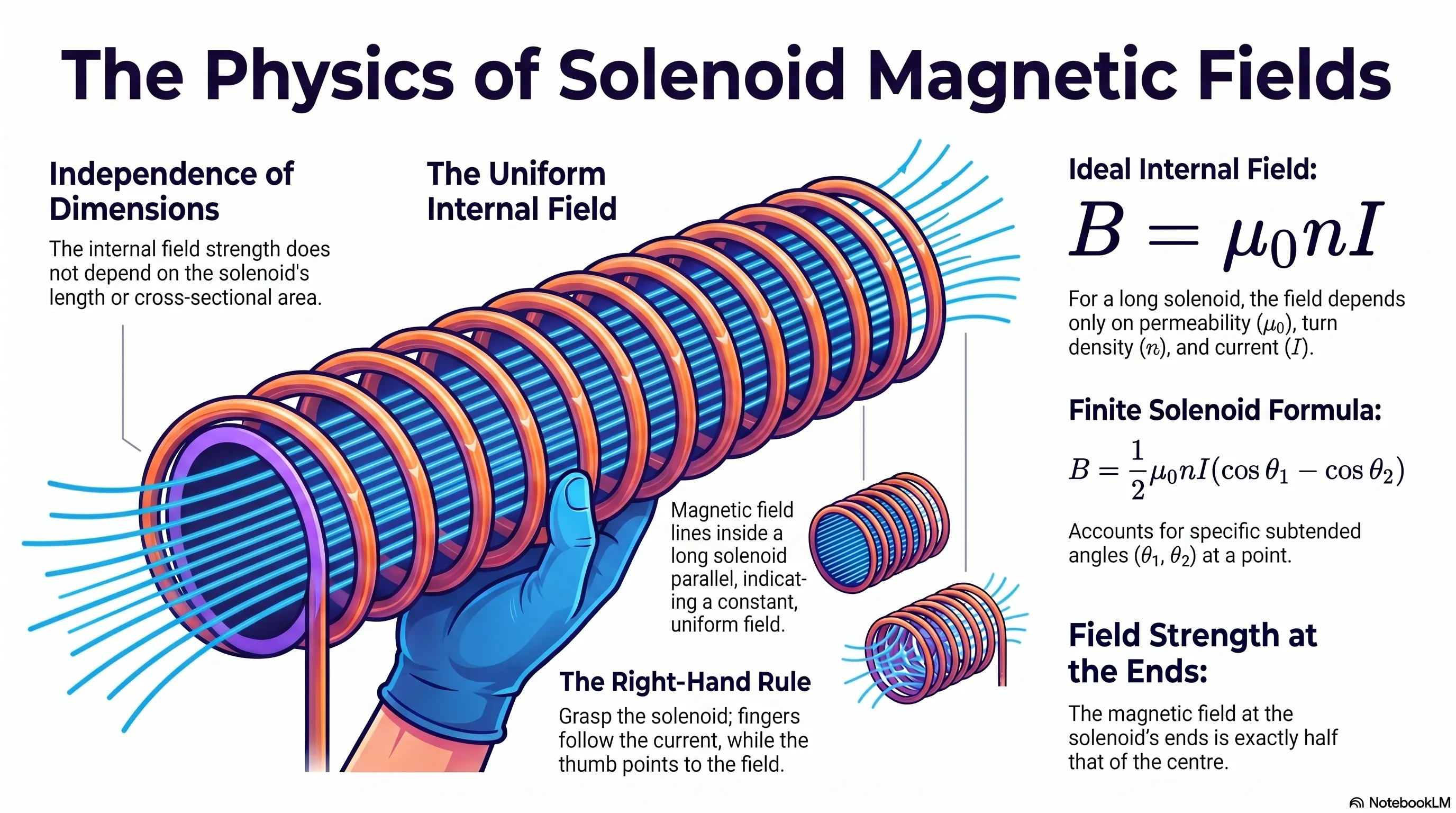 Magnetic Field of a Solenoid || Class 12 Physics Notes