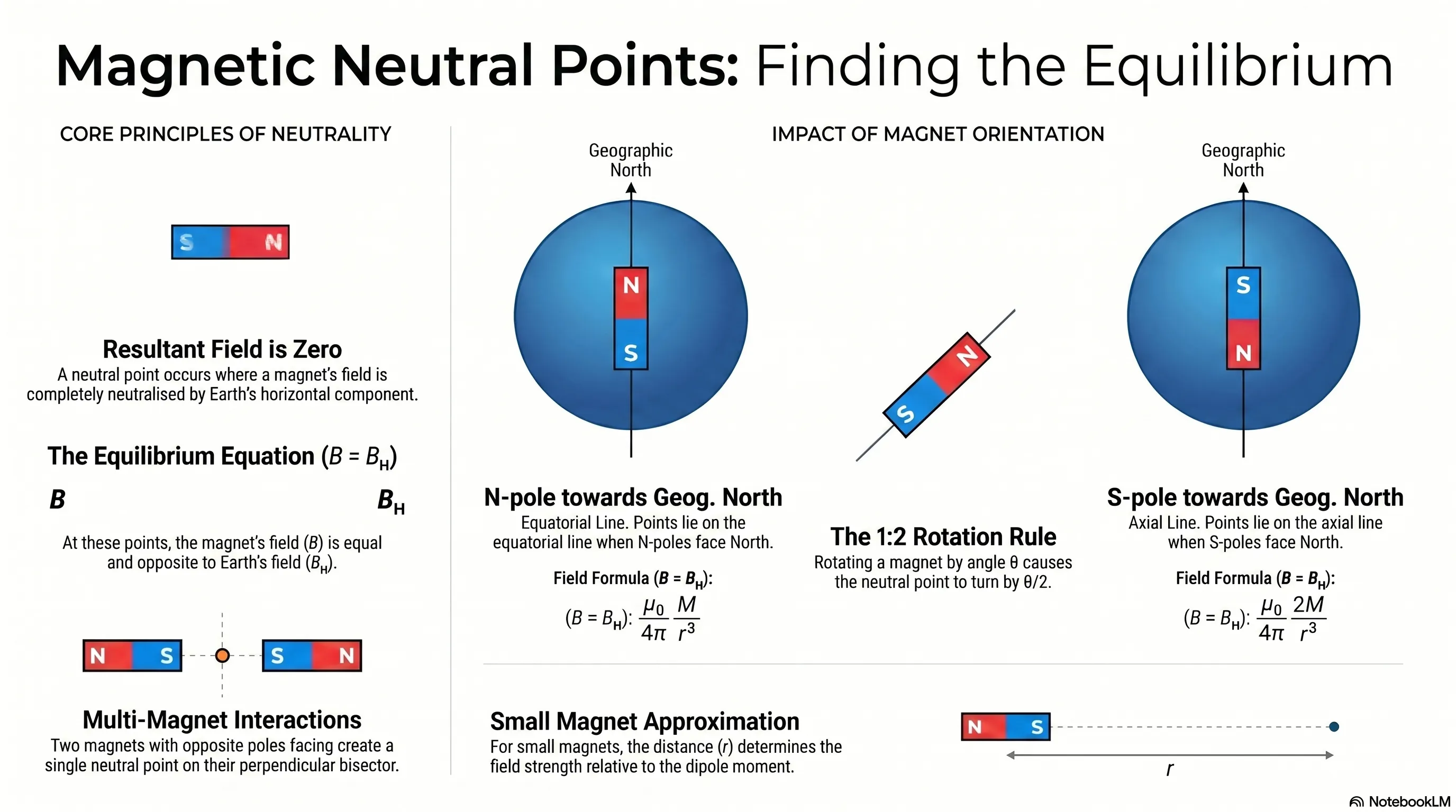 Neutral Point of Magnet - Magnetism and Matter Class 12 Physics Notes
