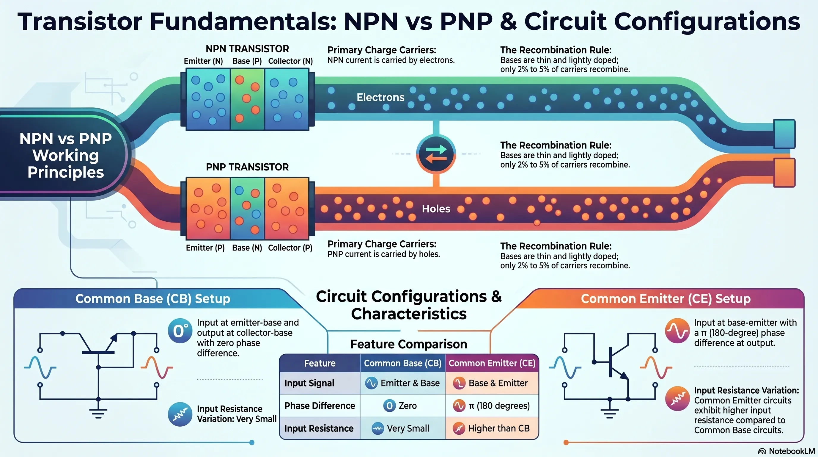 Working of NPN and PNP transistor - Electronics, Physics - eSaral