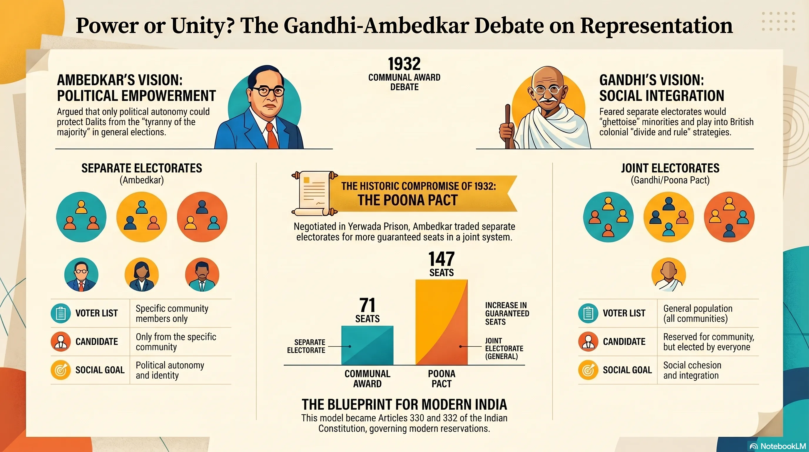 Why did political leaders differ sharply over the question of separate electorates?