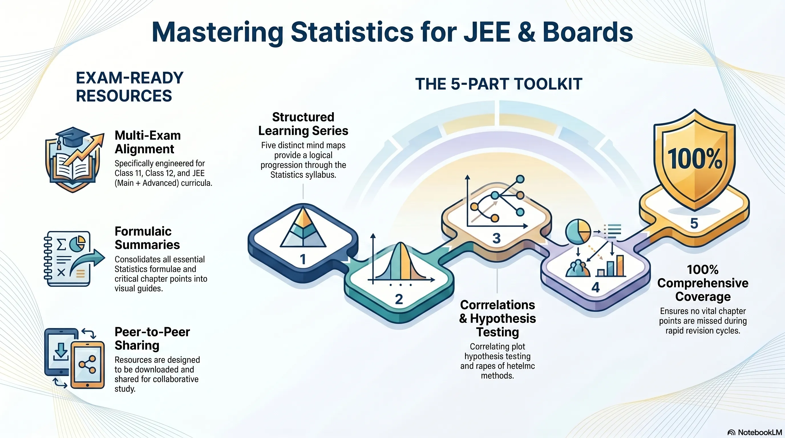 Mind Maps For Statistics - Class 11, 12 , JEE (Main + Advanced)