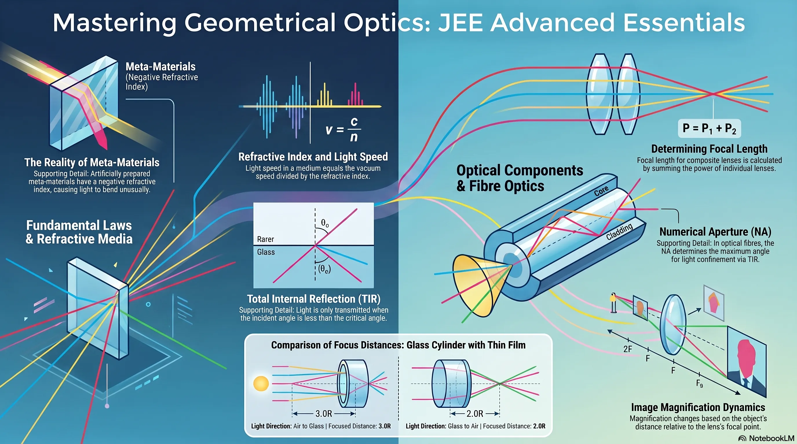 Geometrical  Optics - JEE Advanced Previous Year Questions with Solutions