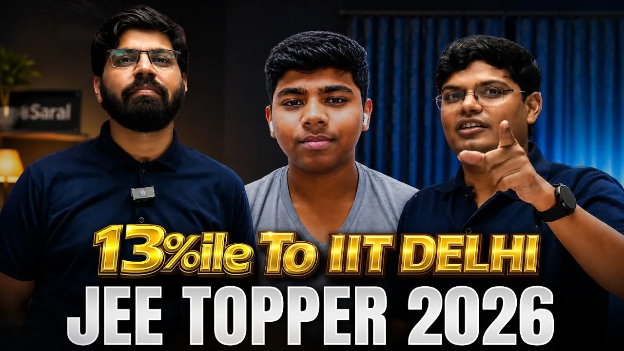 How Shubham Turned His JEE Journey Around : From 13 Percentile to IIT Delhi