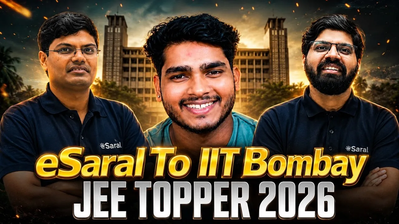eSaral Student JEE Success Journey to IIT Kanpur After a Difficult JEE Main Phase