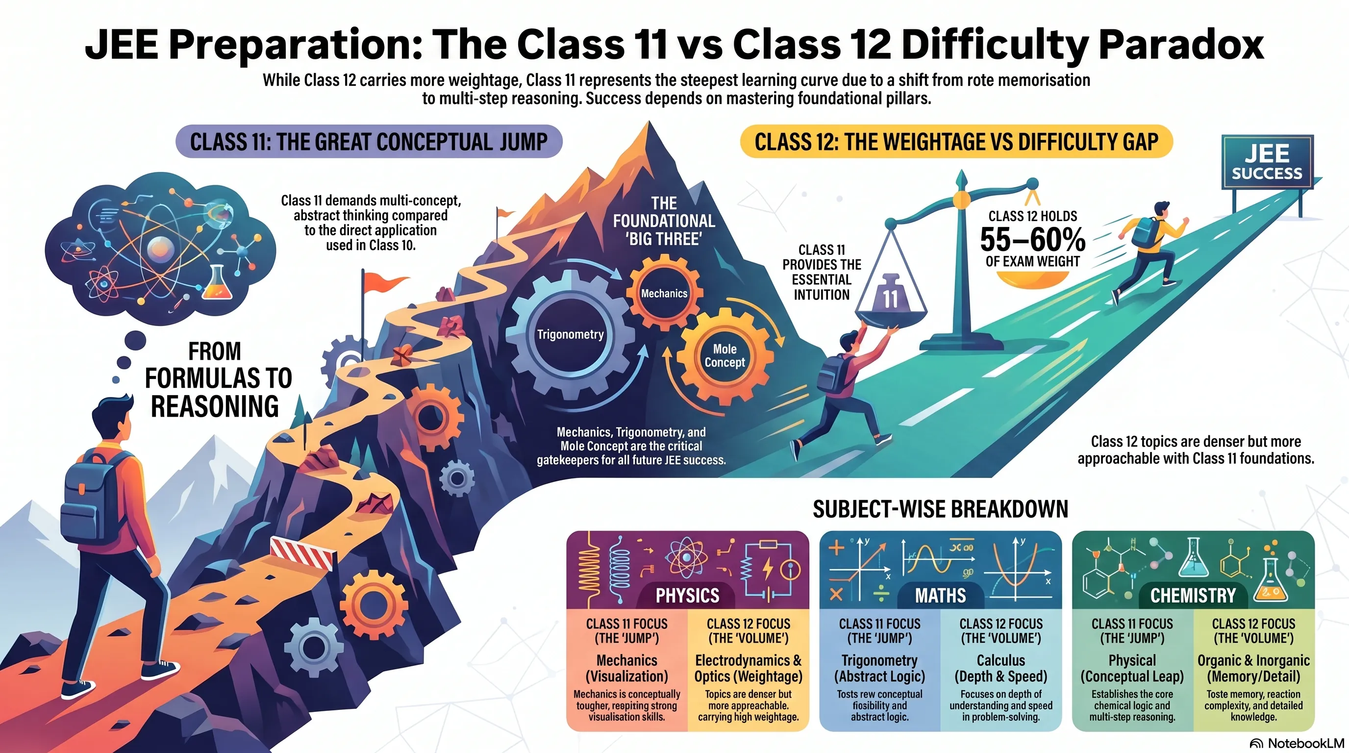 Is Class 11 More Difficult Than Class 12 for JEE?