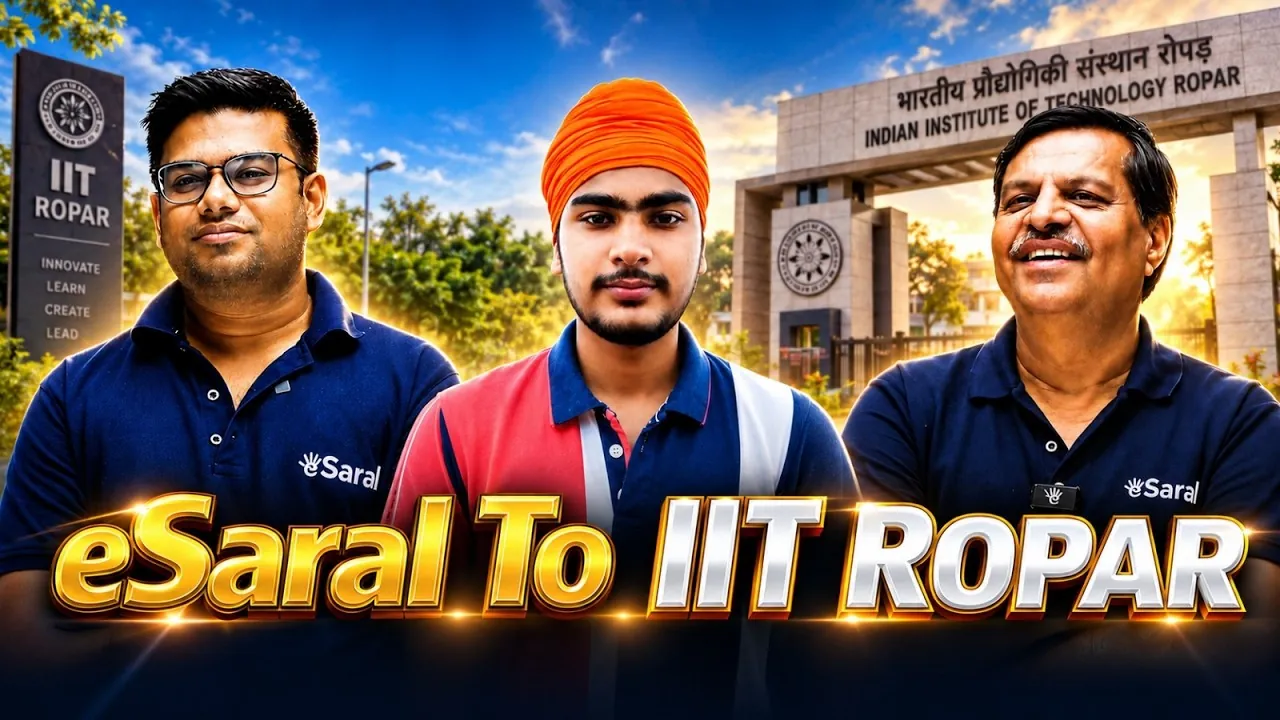 IIT Ropar Civil: Jashandeep’s eSaral Success Story