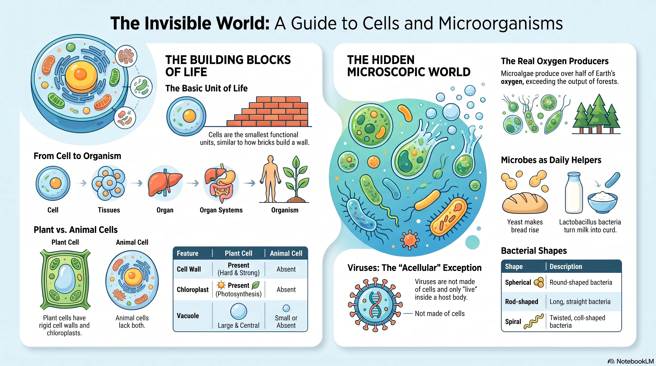 Invisible Living World Class 8 Notes: Cells & Microorganisms