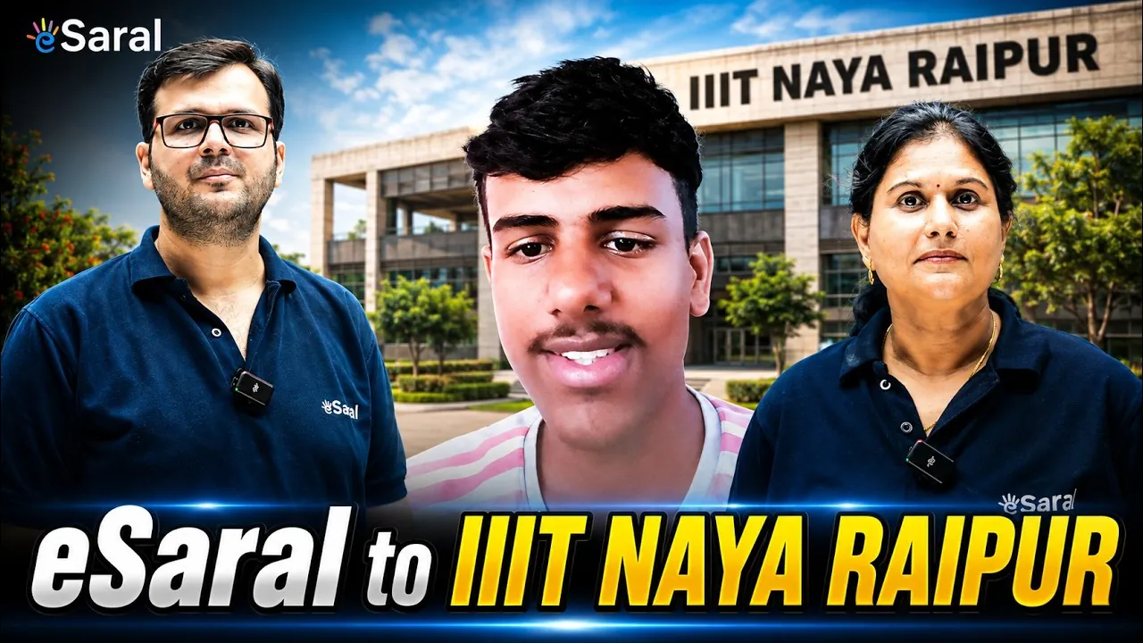 How Piyush Turned His Drop Year Into an IIIT Naya Raipur CSE Achievement with eSaral