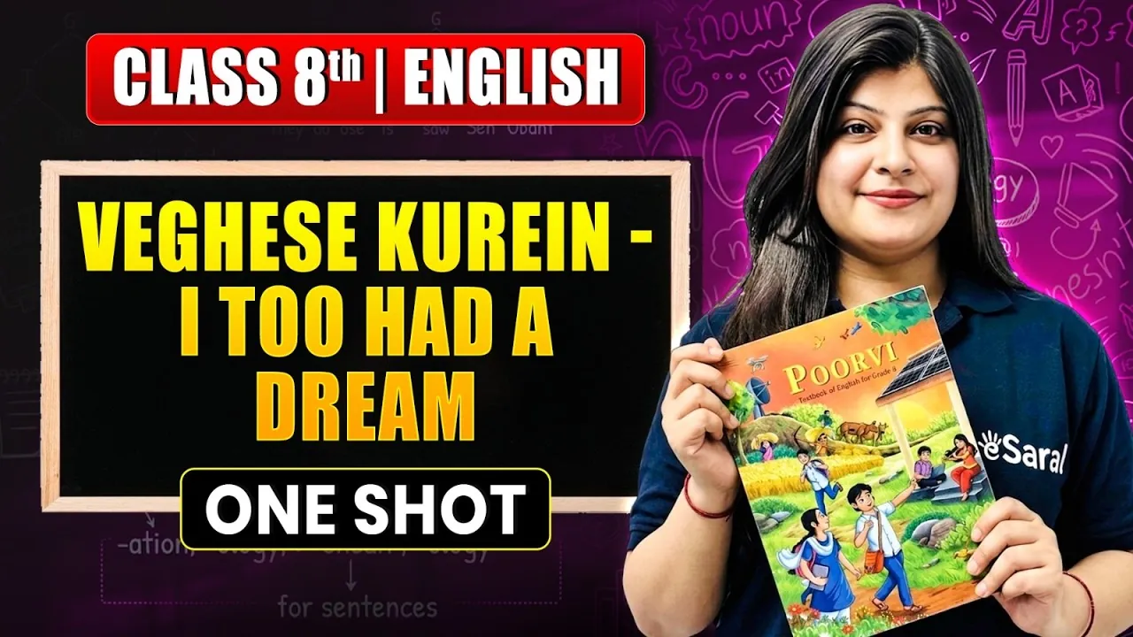 Vergis Kurien Class 9 English Chapter 6 Summary: I Too Had a Dream