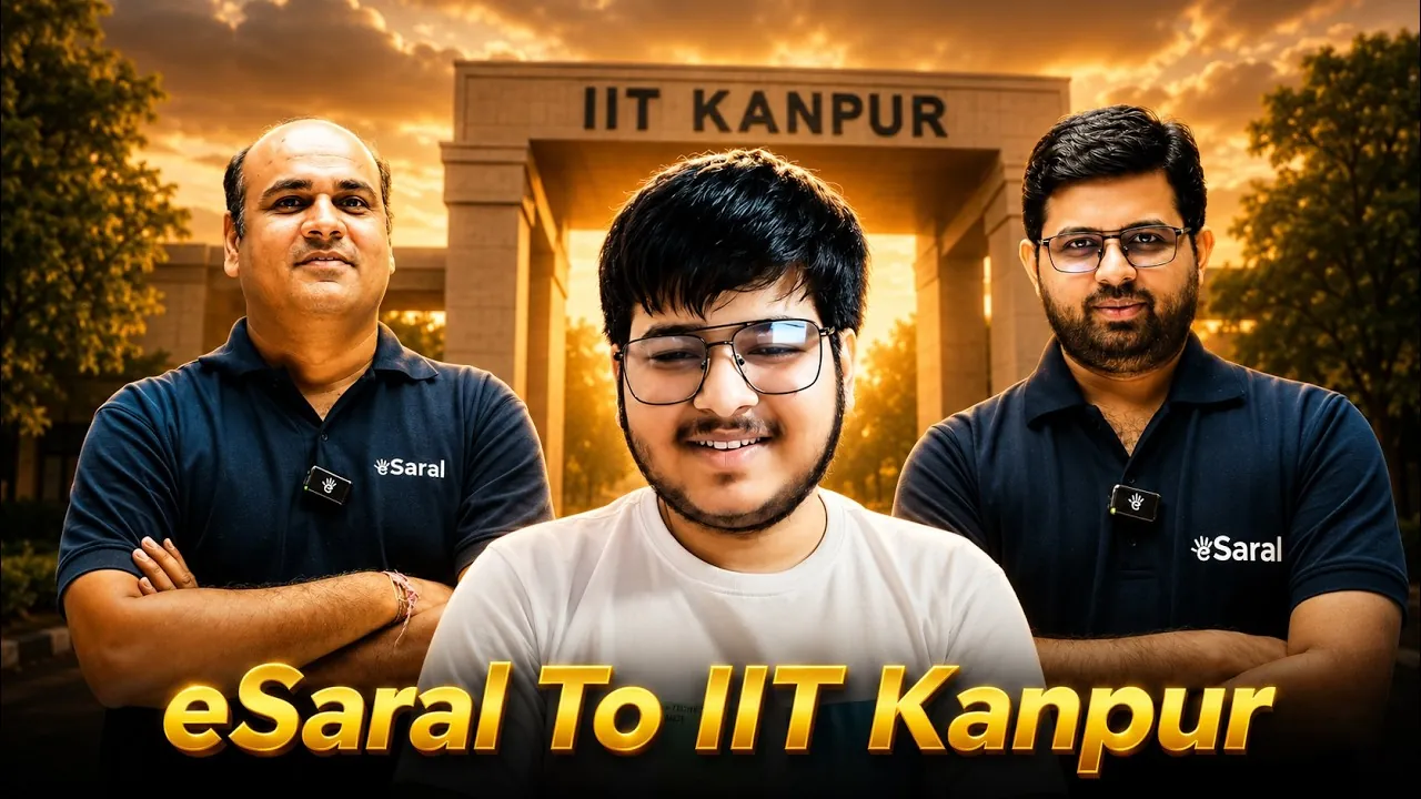 Vasudev’s eSaral Mission IIT Success Story : From 99.3 Percentile to IIT Kanpur