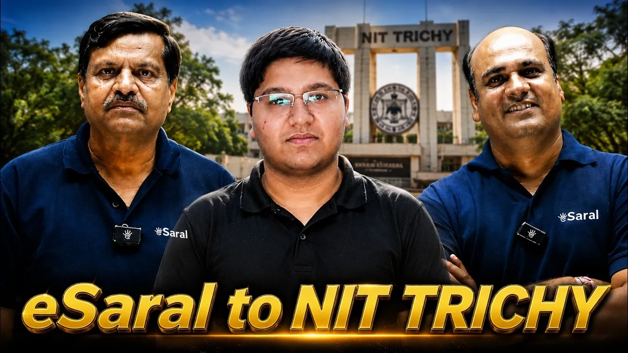 Aarush’s eSaral JEE Dropper Success Story: 99.27 Percentile and NIT Trichy Civil