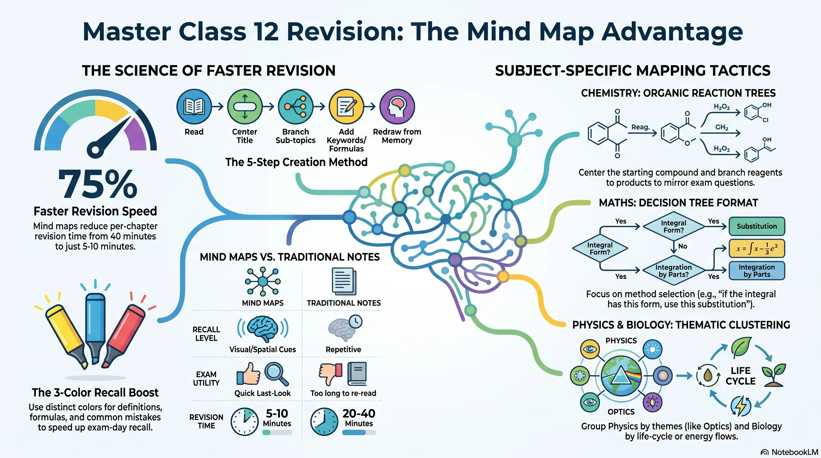 Class 12 Mind Maps for Physics, Chemistry, Maths and Biology: Revise Every Chapter Faster