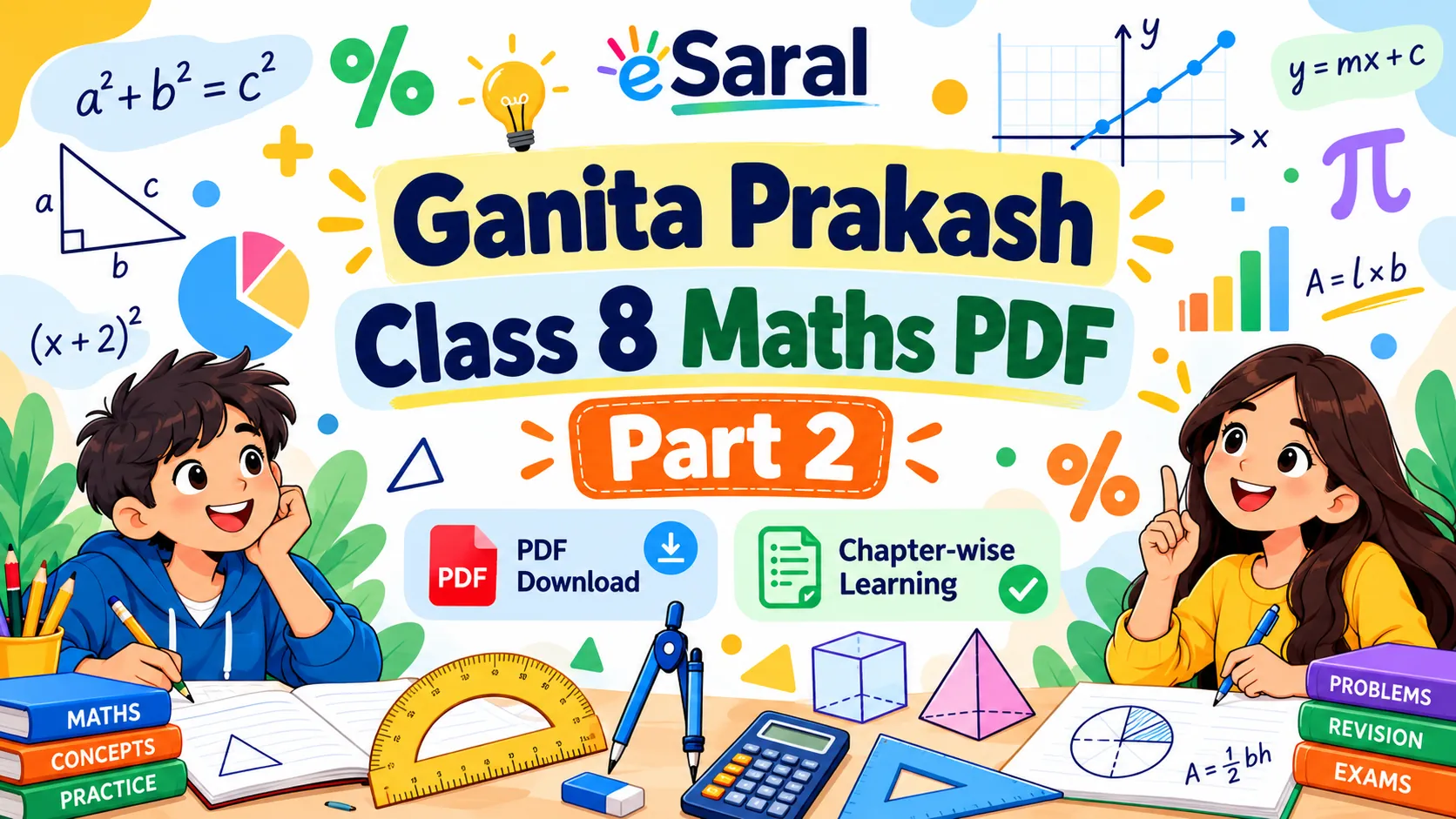 NCERT Ganita Prakash Class 8 Part 2 PDF Free Download (2026-27)